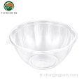 Disposable Take Away Clear à emporter Salad Bowl en plastique